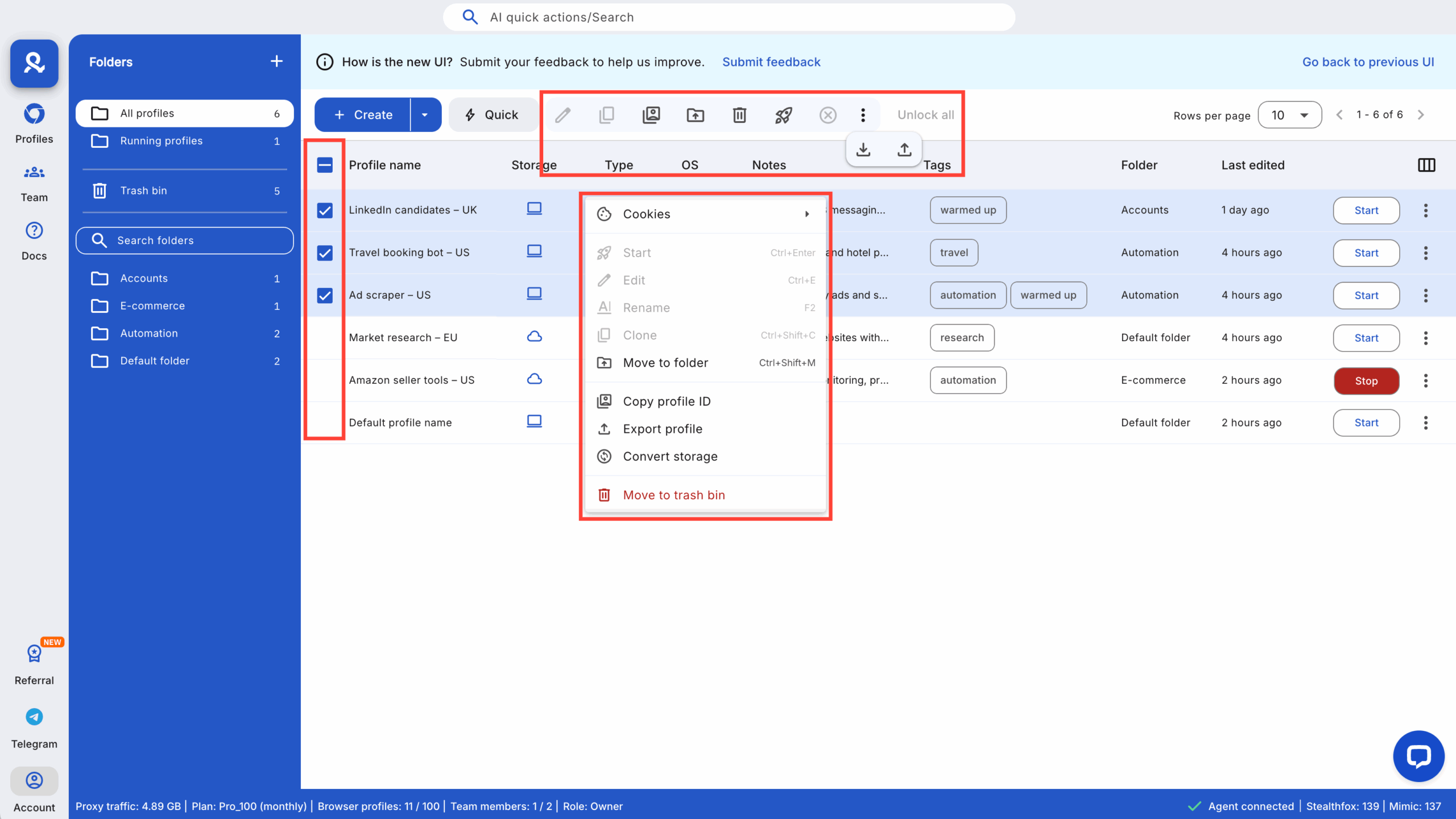 Scale using templates and role controls